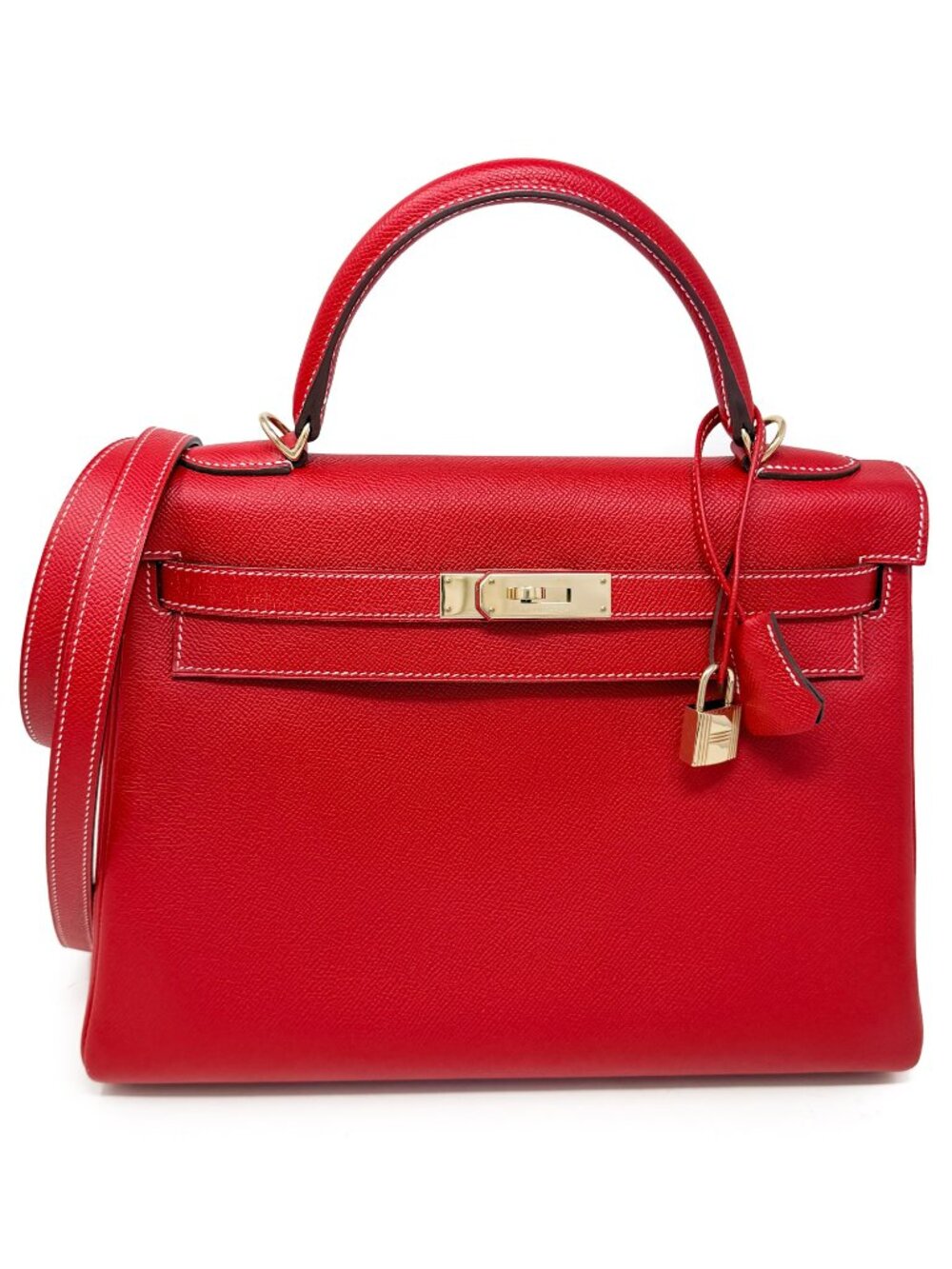 Hermes Epsom Rouge Casaque Kelly 32 Retourn